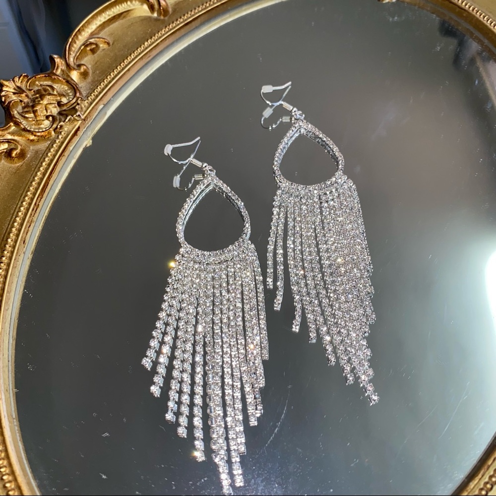 Rhinestone Drop Earrings